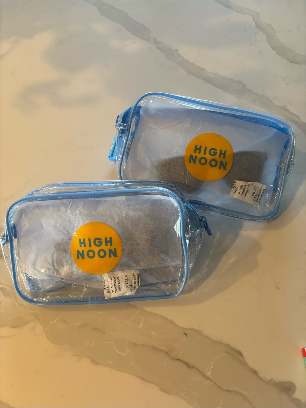 High Noon Logo Clear Fanny Pack Festival Concert Bundle of 2 Sets Belt Bags NEW